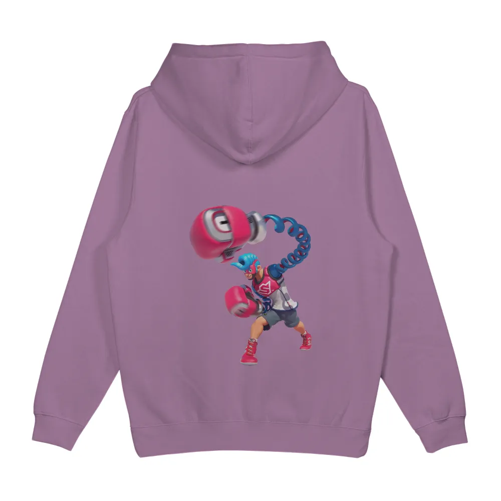 Custom T-Shirt Printing: Boxing Spirit with Blue Hair and Pink Gloves|spring men's dress shirts