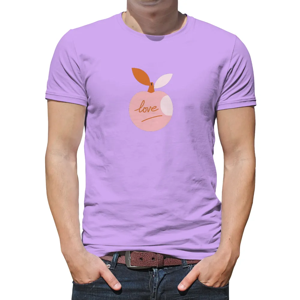 Custom Tee Shirts: Peach Love - Spread Positivity and Simple Joys|vlone butterfly t shirt white