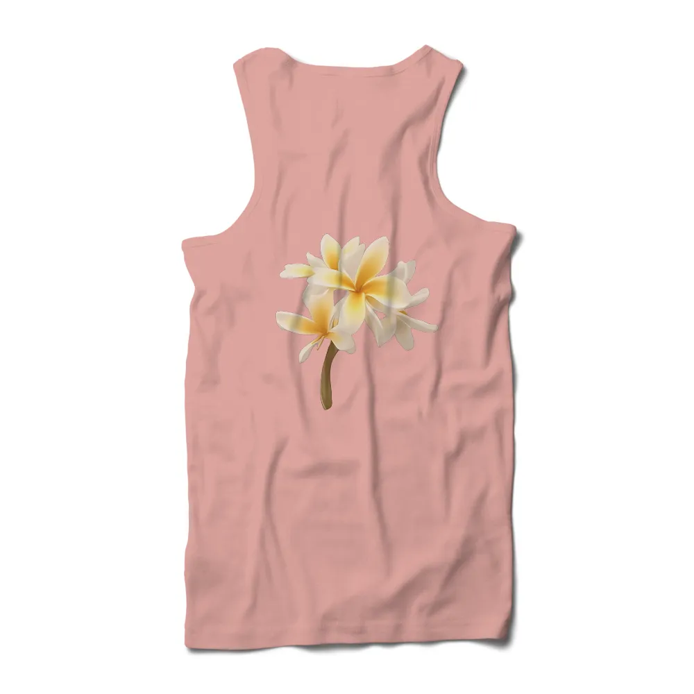 Plumeria Flowers TShirt Design: Serenity and Natural Beauty|stussy perforated swirl knit shirt natural