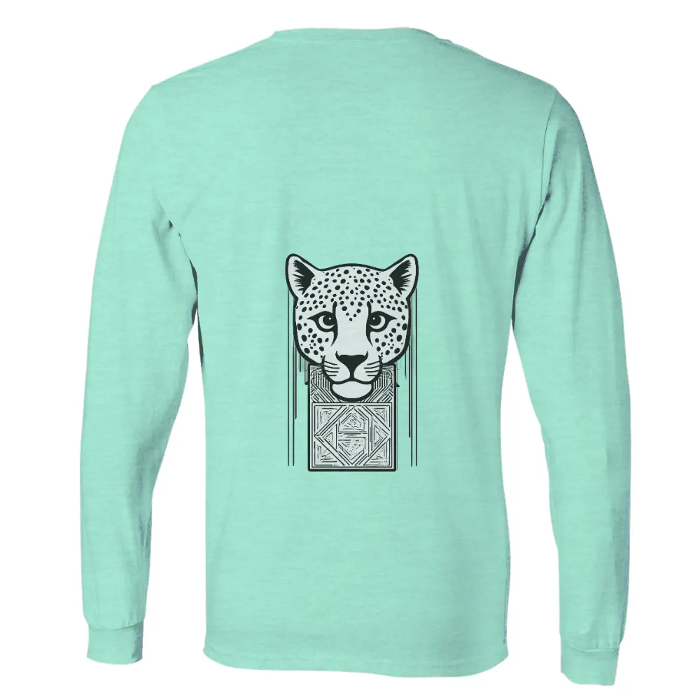 Customized Tee Shirts: Leopard in the City - Art Deco Inspired Design|leopard easter bunny shirt