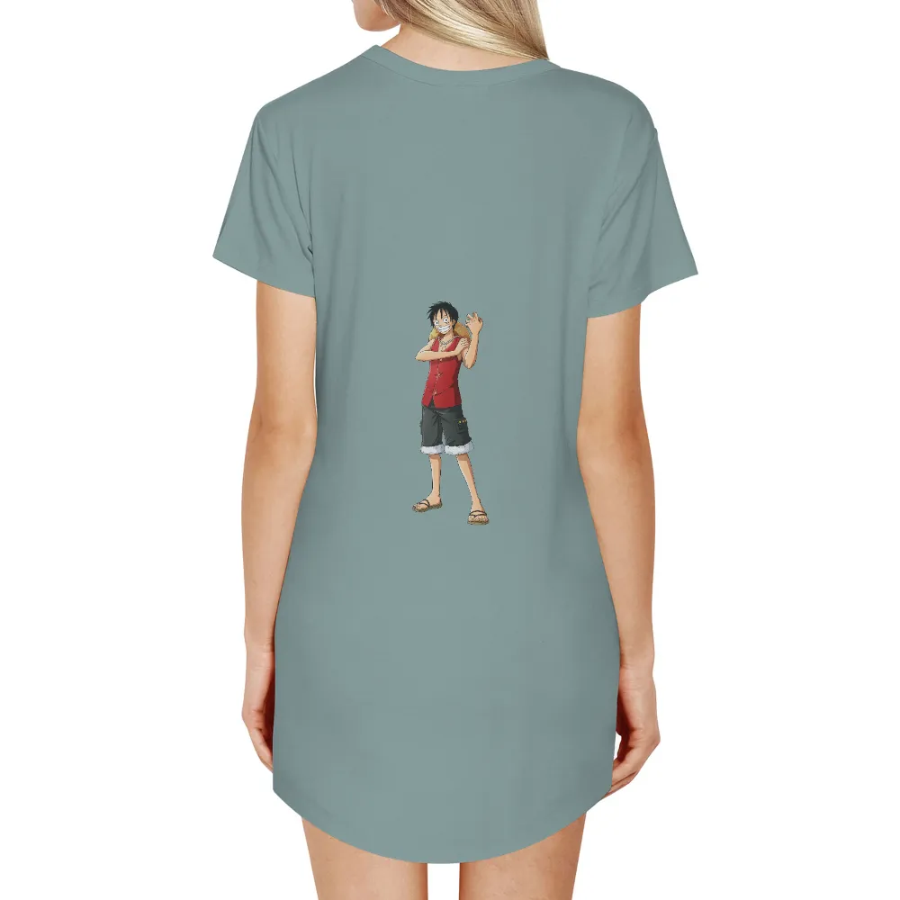 T-Shirts Custom: Adventure with Luffy - Anime Minimalist Design|t shirt roblox one piece