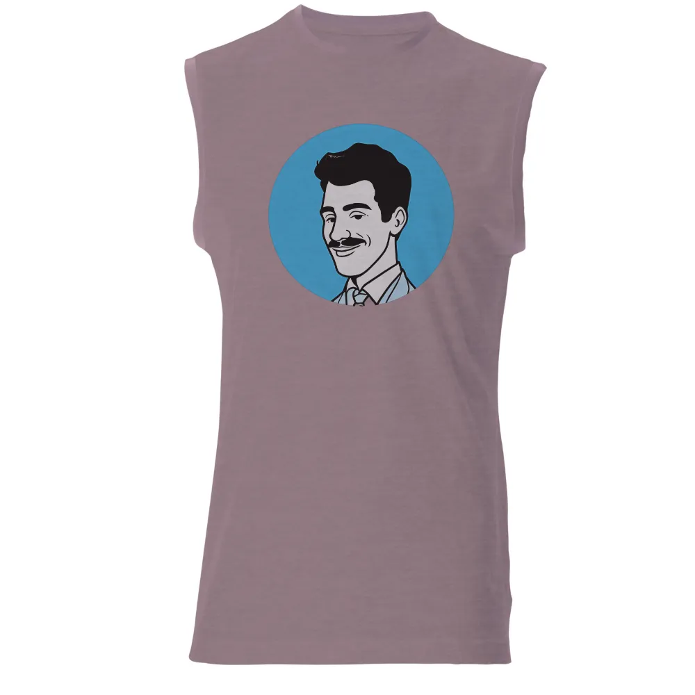 Graphic Tees: Vintage Charm with Mustache - Nostalgic Elegance|vintage salvador dali t shirt