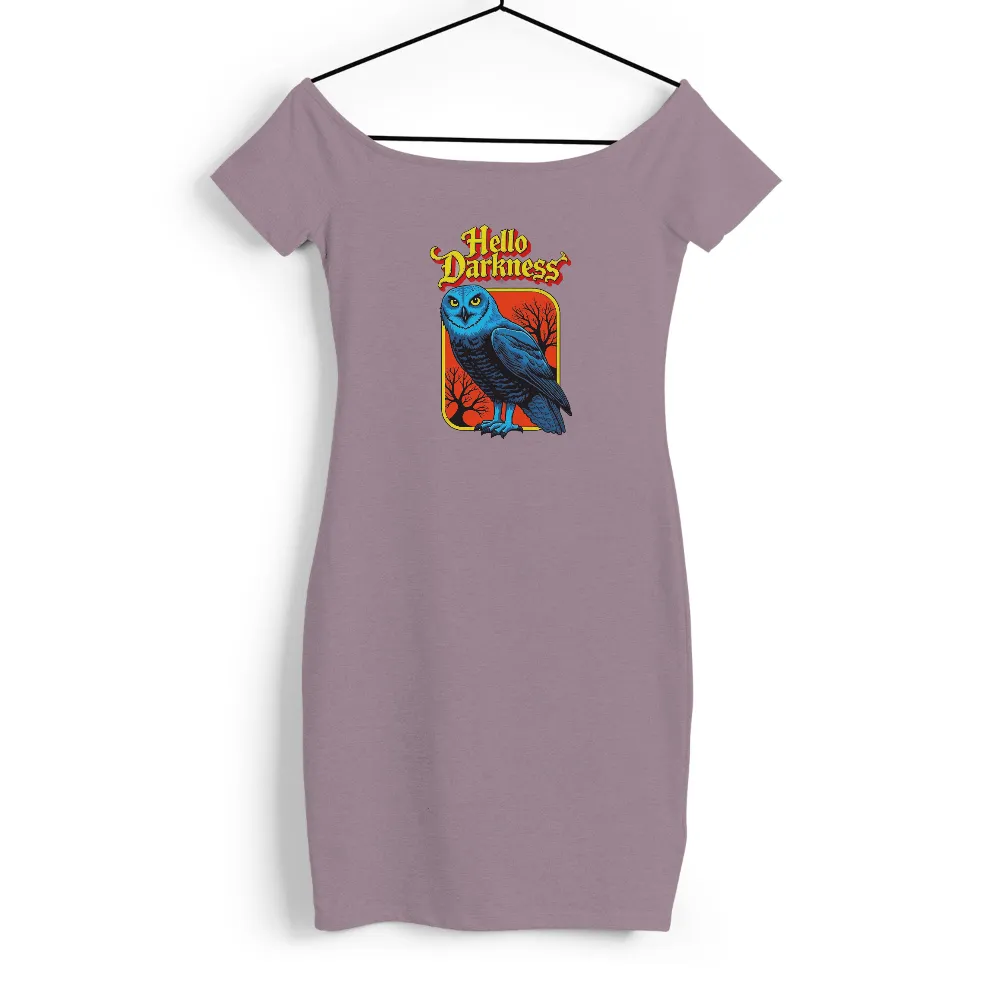 Customized Tee Shirts: Embrace the Mystery with Hello Darkness Owl Design| Nature-inspired design