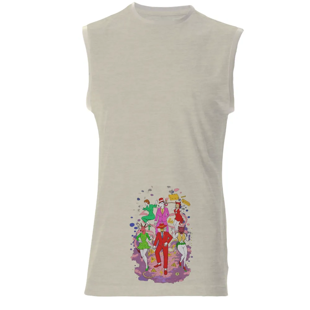 T-Shirts Design: A Surreal Whimsical World| woman with antlers