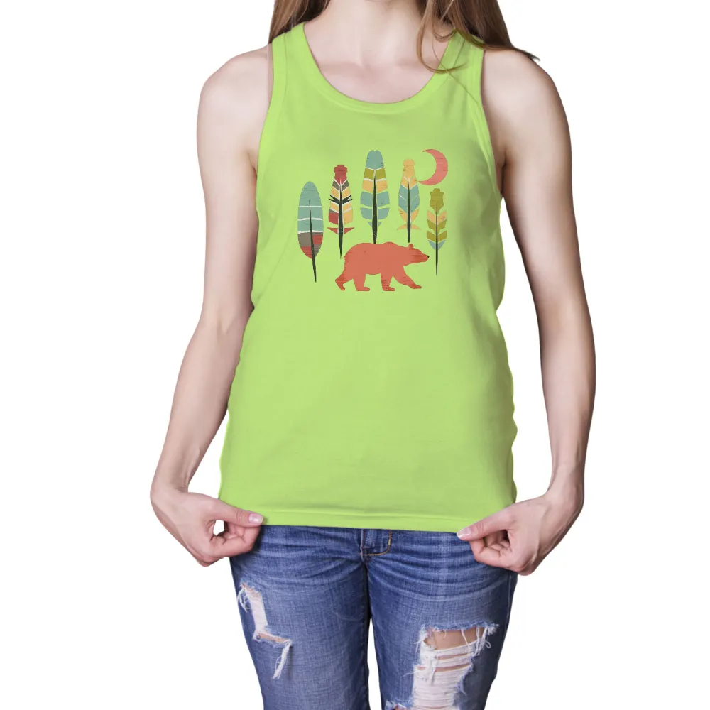 T-Shirts Custom: Bear & Feathers - Nature's Harmony|harmony day t shirts best and less