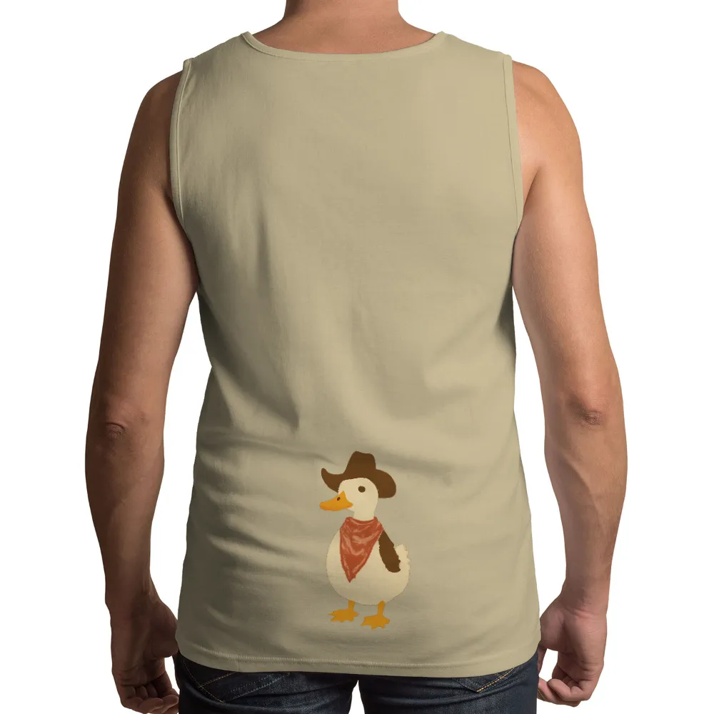 Cowboy Duck T-Shirt Design: Quirky Adventure|duck hunting christmas shirt