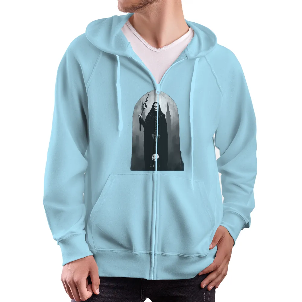 Grim Reaper TShirt Design: Embrace the Dark and Mysterious|dutch bros horror sweatshirt