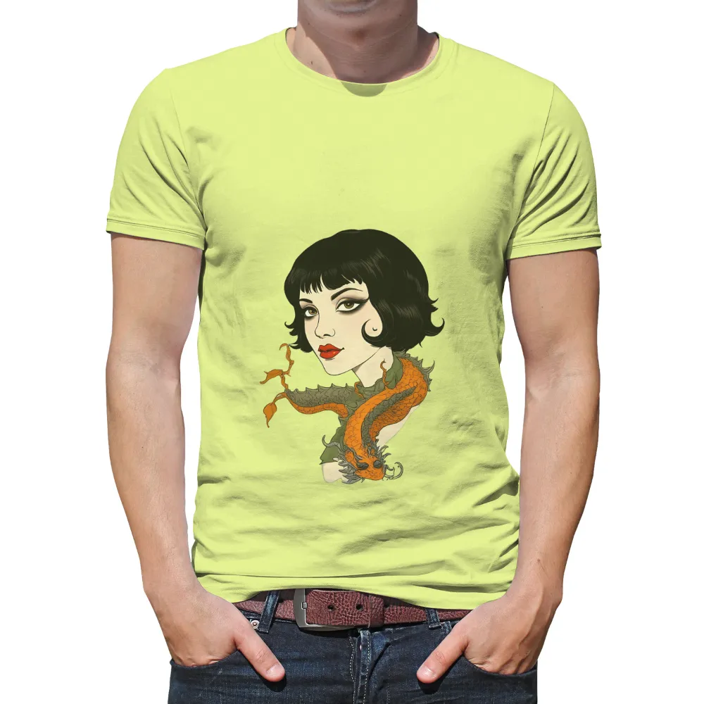 Tee Shirt Printing: Dragon Spirit - Artistic Design|i am an october woman t shirt