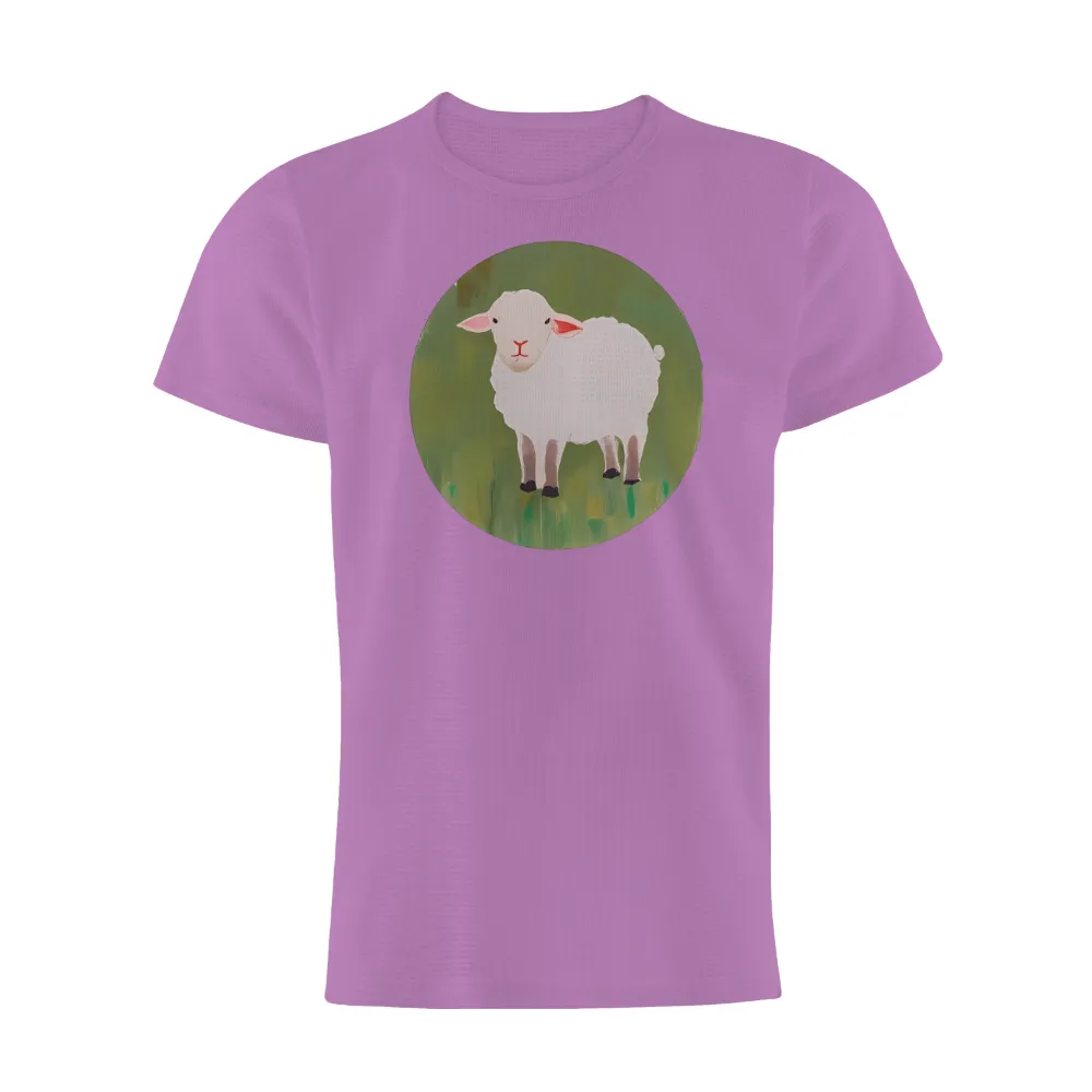 TShirt Design: Minimalist Sheep in a Green Field|black and lime green nba jersey