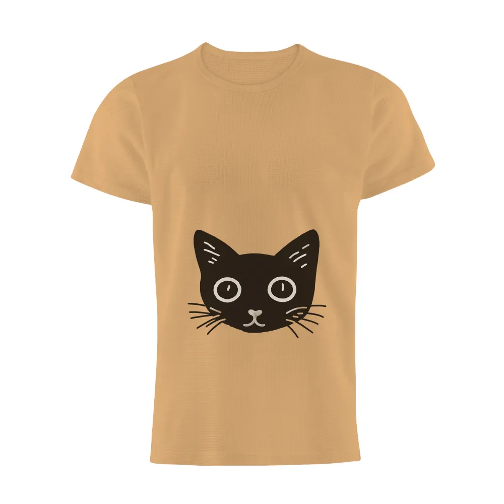 T-Shirt Printing: Whiskers the Cat - Artistic Design|my cat is my valentine t shirt