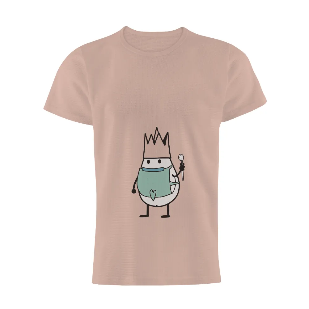 Custom Tee Shirts: Eggbert the King of Happiness|funny 70's t shirts