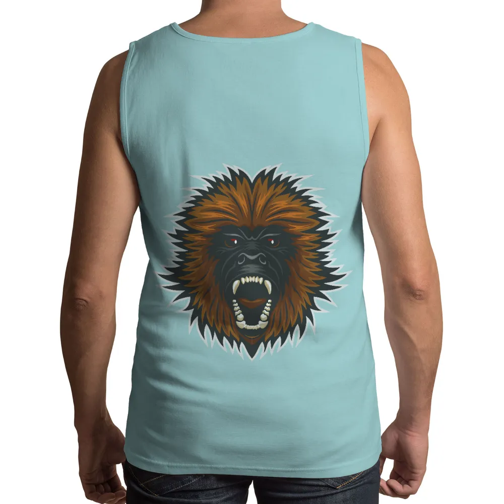 T-Shirts Design: Unleash Your Inner Beast with a Powerful Gorilla Roar|strength and honor shirt