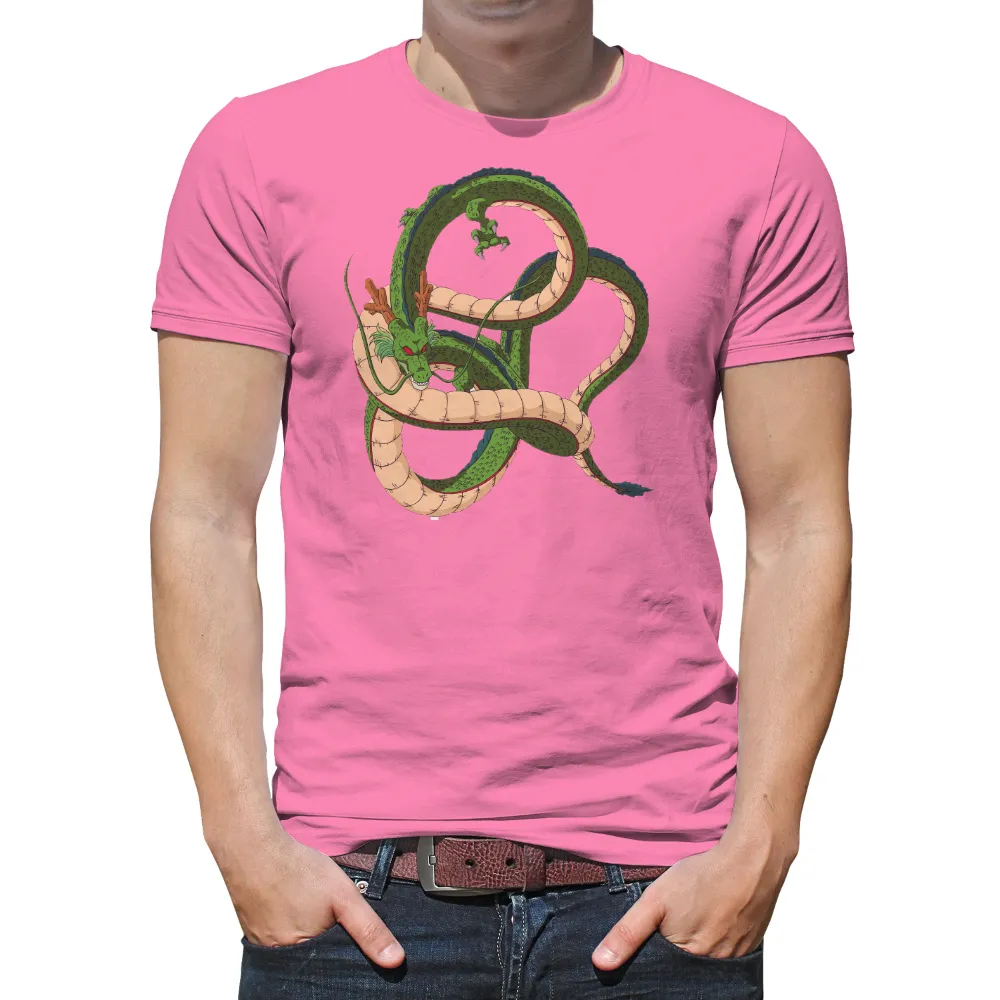 T-Shirts Pattern: Shenron - The Wish-Granting Dragon|flightreacts merch irish spring green