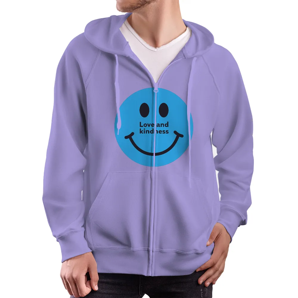 Custom Printing: Love and Kindness Smiley Face Design|i love hot moms sweat shirt