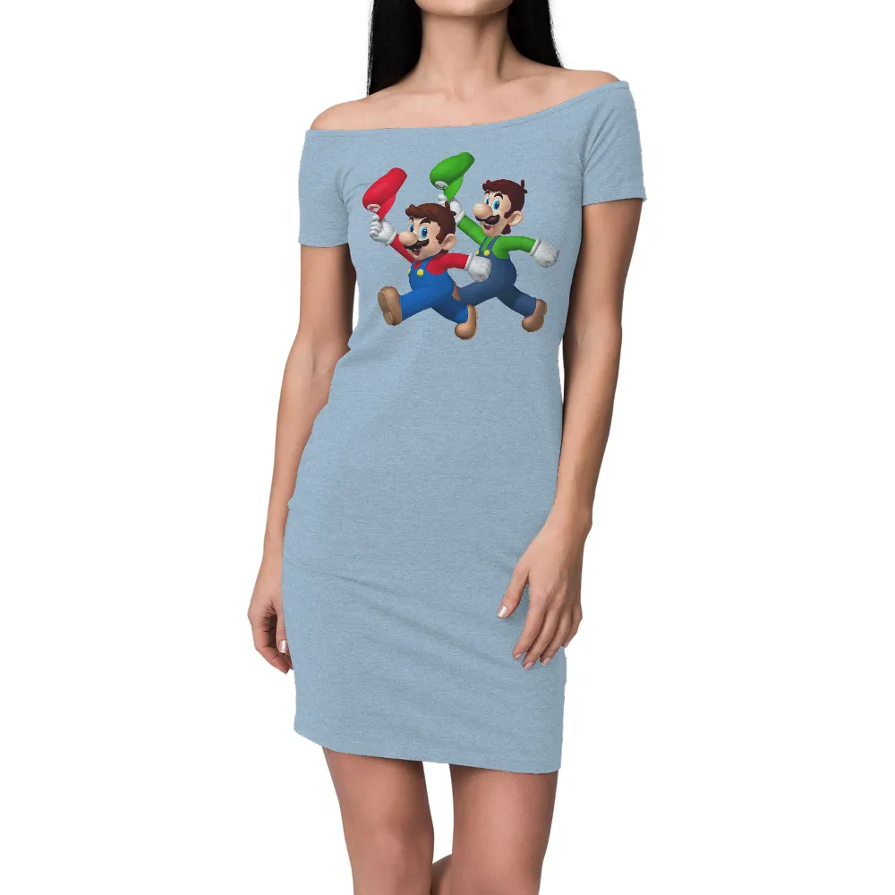 Tee Shirts Printed: Mario and Luigi - Gaming Icons|nba vintage tees culture kings