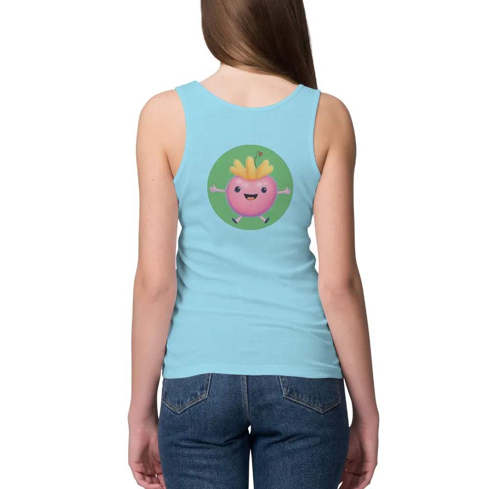 T-Shirts Pattern: Spread Joy with Cheerful Pink Fruit|music art love happiness t shirt