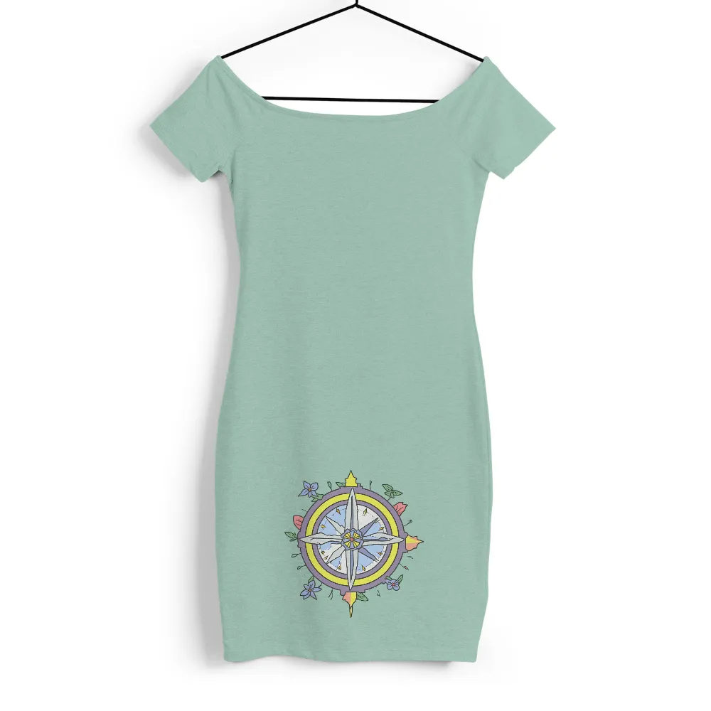 Custom Tee Shirts: Adventure Awaits with Nature's Compass|shirts for women in teal color