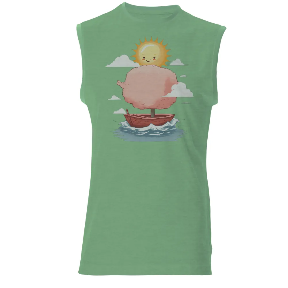 Graphic Tees: Whimsical Cotton Candy Tree on a Boat|bleach halloween shirts dollar tree