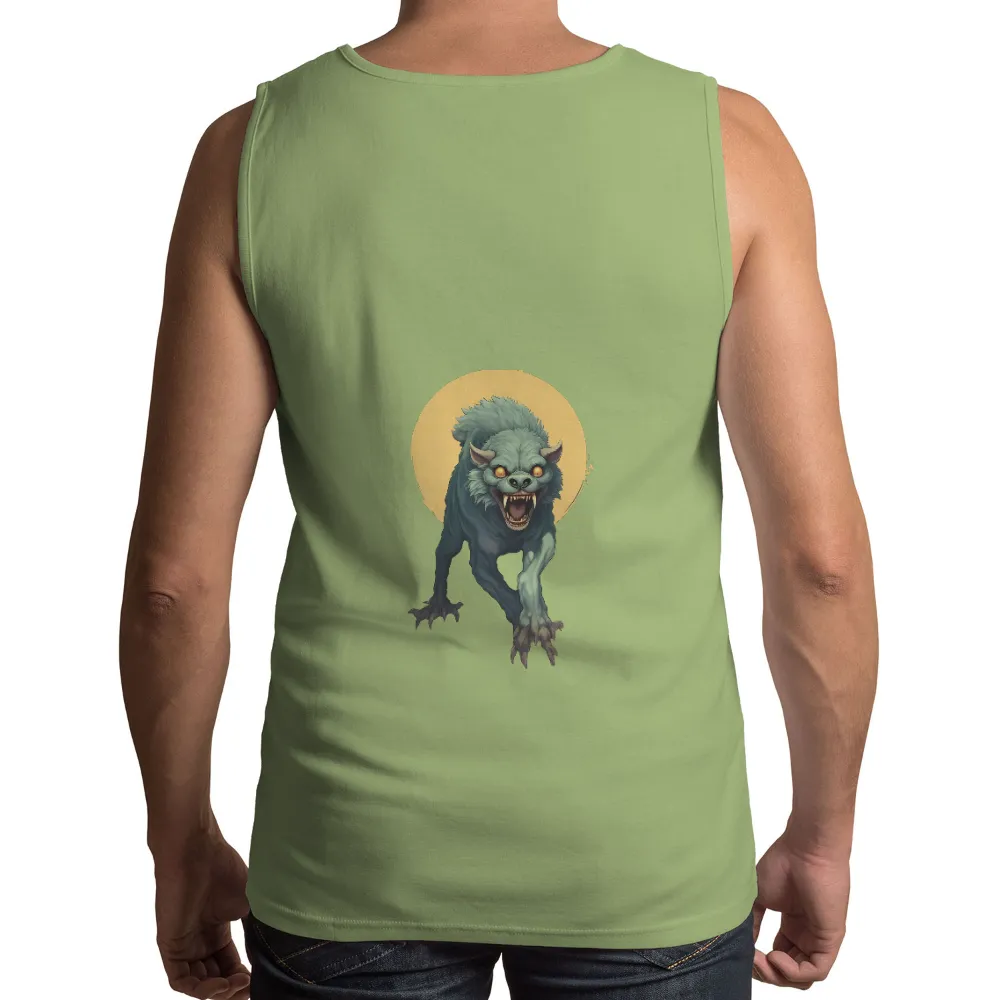 Tee Shirt Printing: Moonlight Howler - Mythical Creatures Under the Full Moon|full moon party t shirt