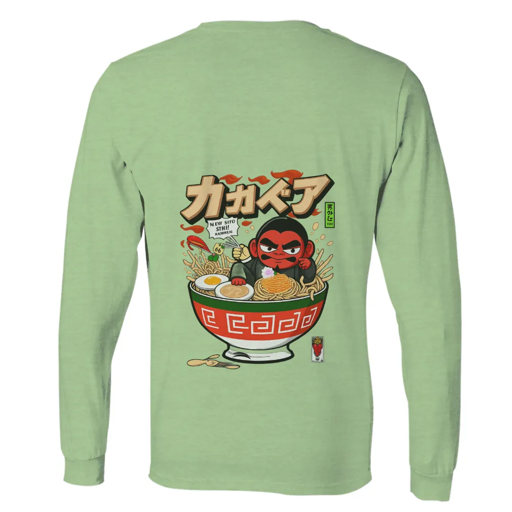 Customized Tee Shirts: Ramen Lover's Delight | Anime Character Design| giant bowl of ramen