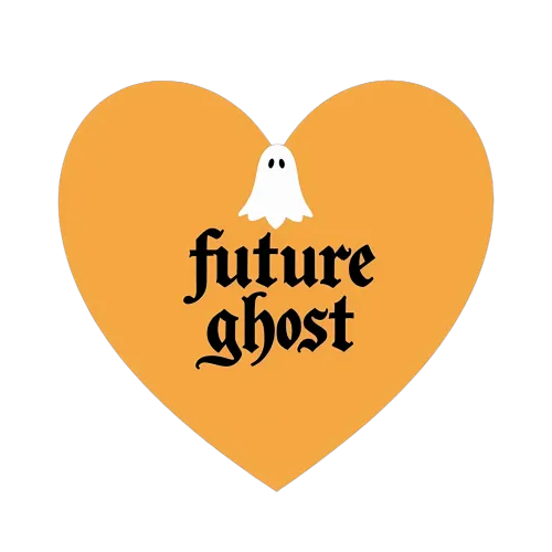 Tee Shirts Printed: Future Ghost - Whimsical Existential Design