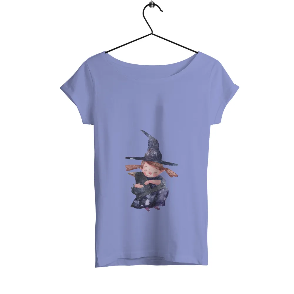 T-Shirt Printing: Celestial Witch and Her Raven Companion|fortnite raven shirt