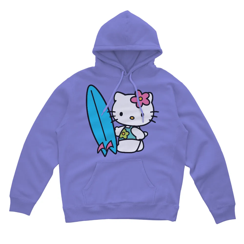 Tee Shirts Printed: Kitty's Surf Adventure|t shirt roblox cat