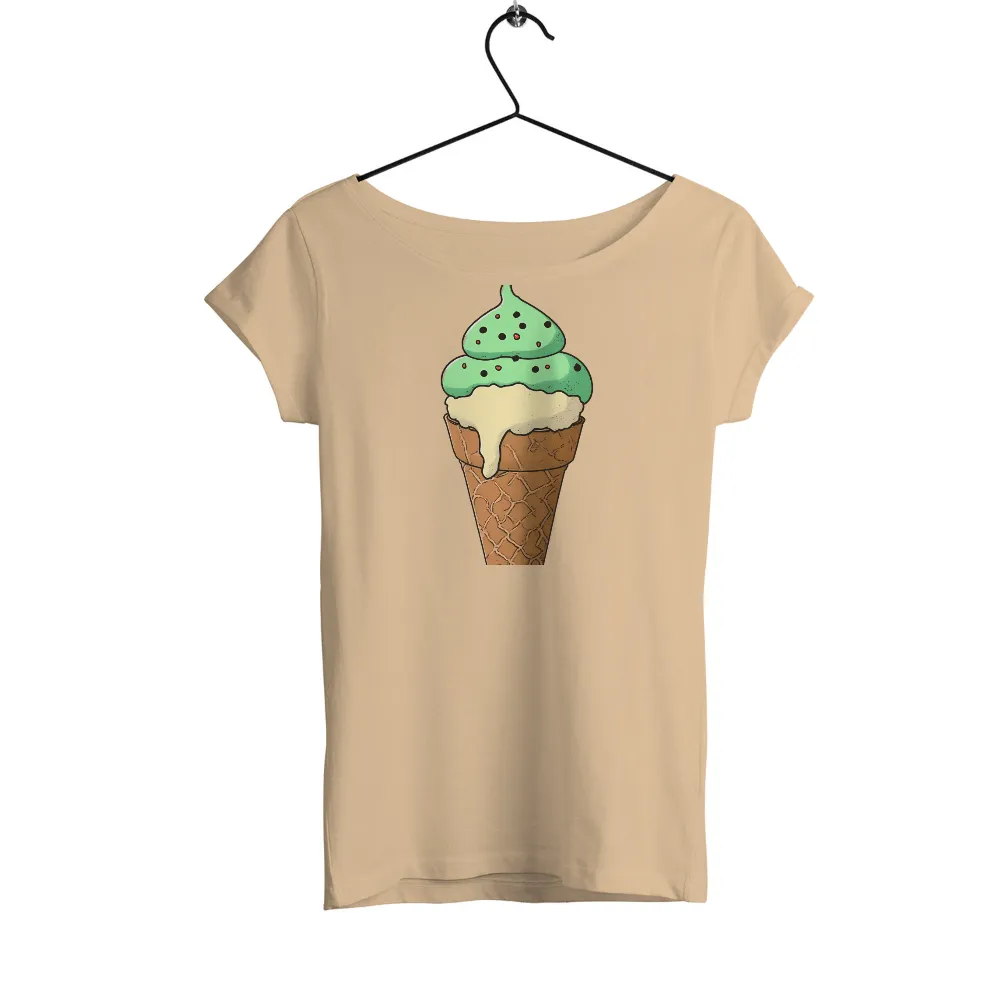 Graphic Tees: Whimsical Ice Cream Cone - Summer Memories|open back summer shirts