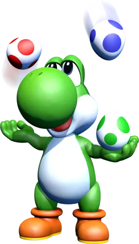 TShirt Design: Yoshi's Egg Juggling Adventure