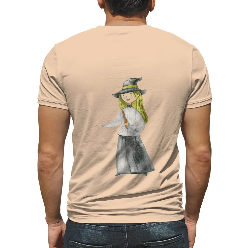 Graphic Tees: Young Witch Elara - Artistic Design|tower of fantasy t shirt