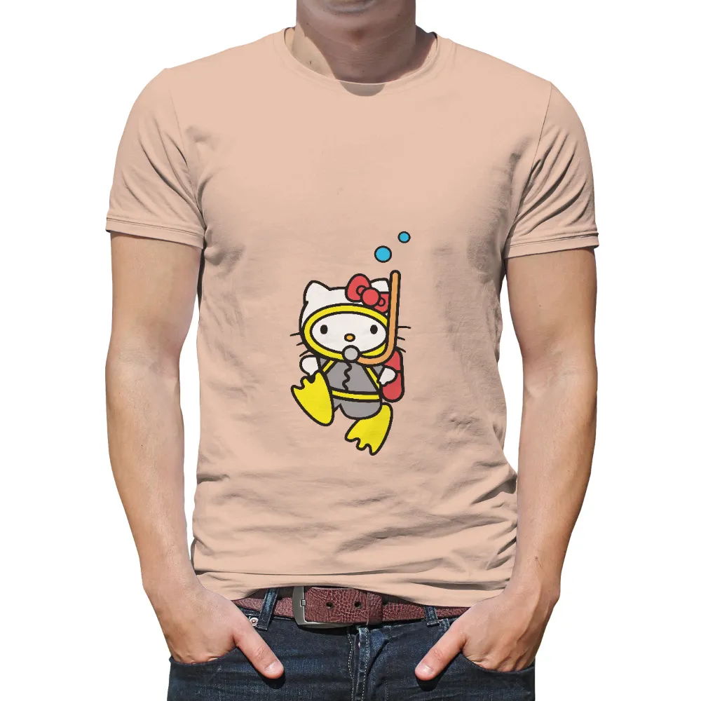 TShirt Design: Kitty's Underwater Adventure|t shirt roblox hello kitty white