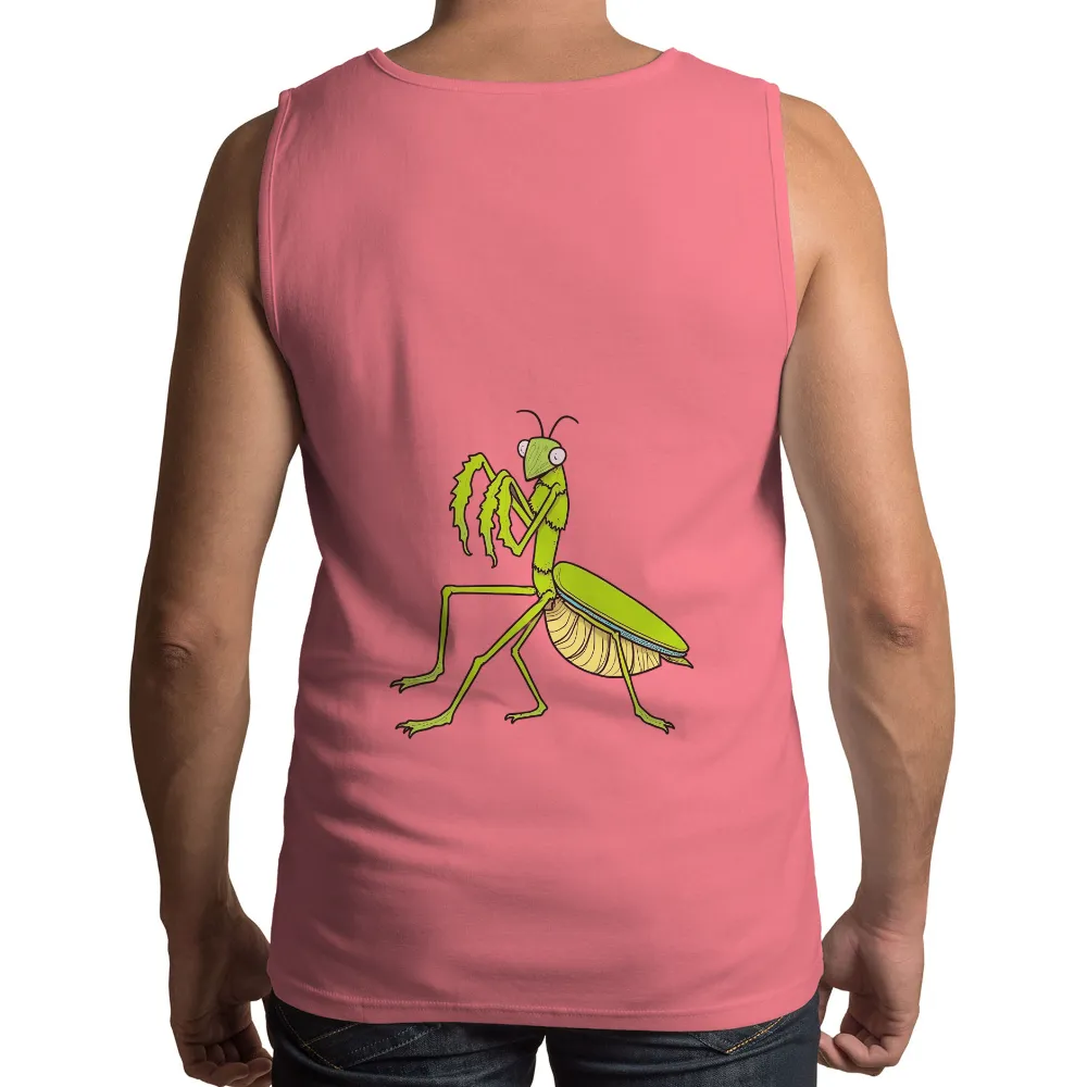 TShirt Design: Wise Mantis Zephyr - Artistic Insect Wisdom|insect sleeve