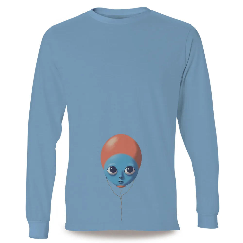 Custom Tee Shirts: Whimsical Balloon Face - Artistic Design|face t shirt roblox