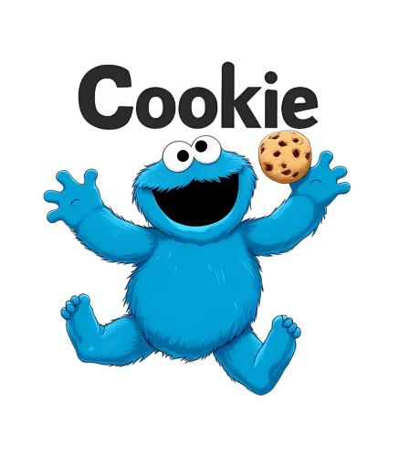 T-Shirt Printing: Blue Monster Cookie Joy