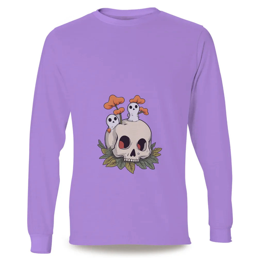 Graphic Tees: Skull and Ghosts - Life and Death Harmony|bakugou in his skull shirt