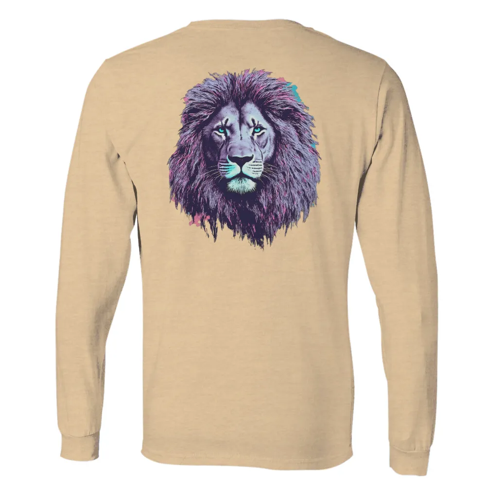 TShirt Printing: Majestic Lion Art | Wildlife & Modern Art Tees| Contemporary lion design