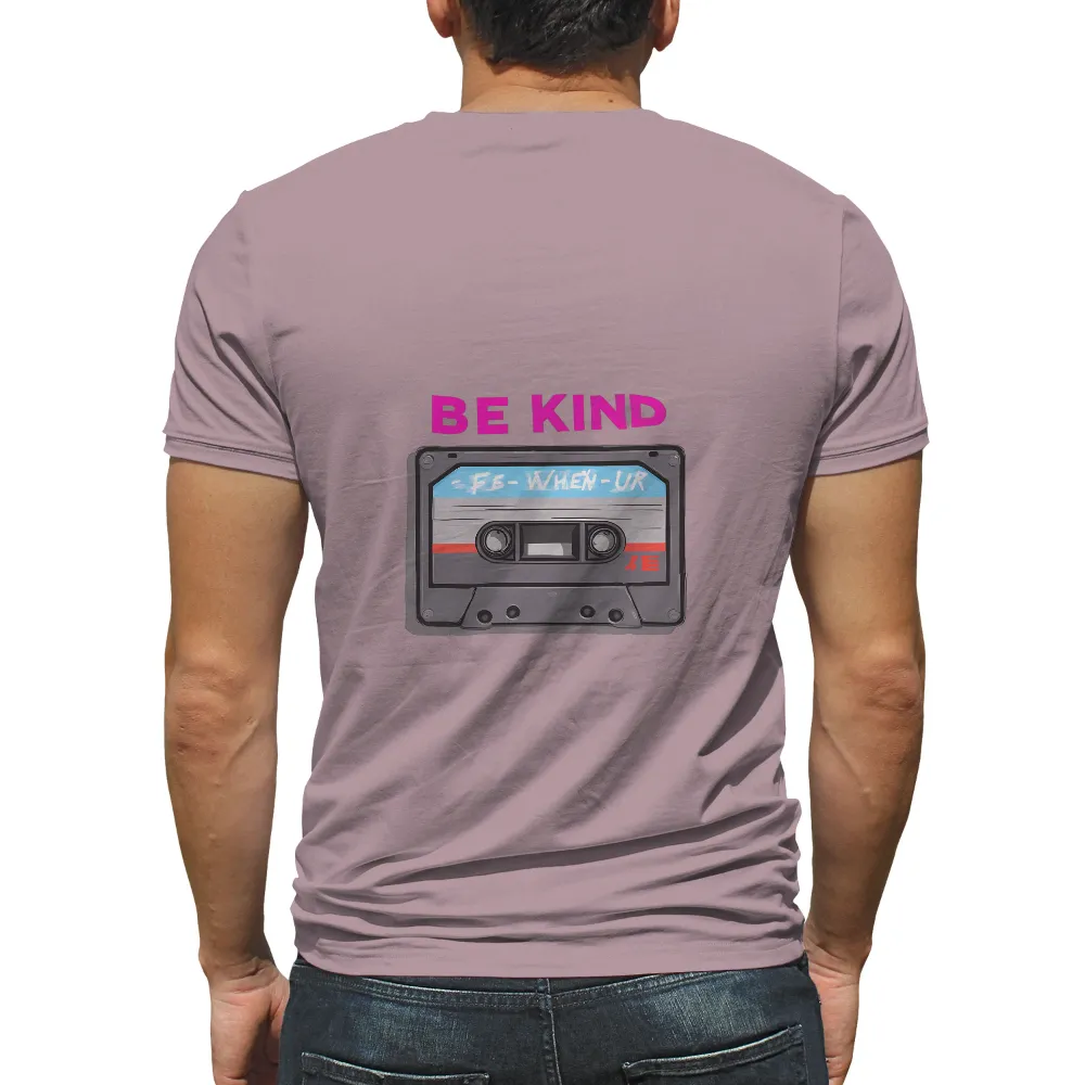 Tee Shirts Printed: Be Kind - Vintage Cassette Design|80s vintage tshirts