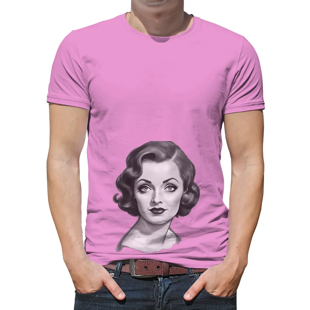 Graphic Tees: Timeless Beauty from the Golden Age of Hollywood|roblox t shirt black and white