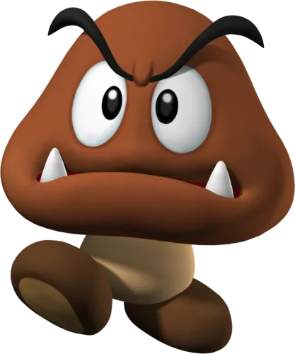 T-Shirts Pattern: Goomba - Gaming Courage and Determination