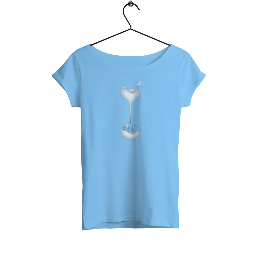 Custom T-Shirt Printing: Whimsical Hourglass Dreams|australian research and space exploration t shirt