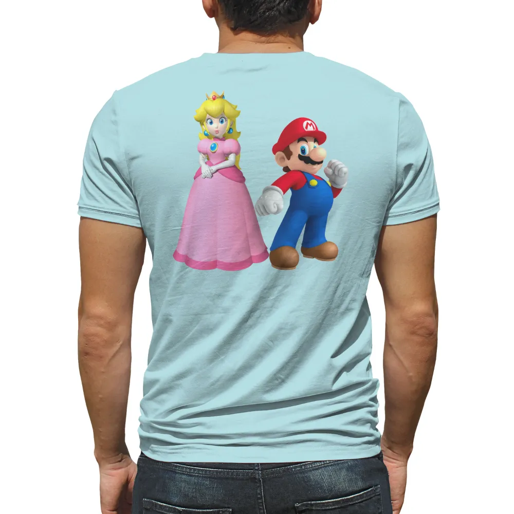 Tee Shirt Printing: Rescue the Princess with Mario and Peach|final fantasy anniversary shirts