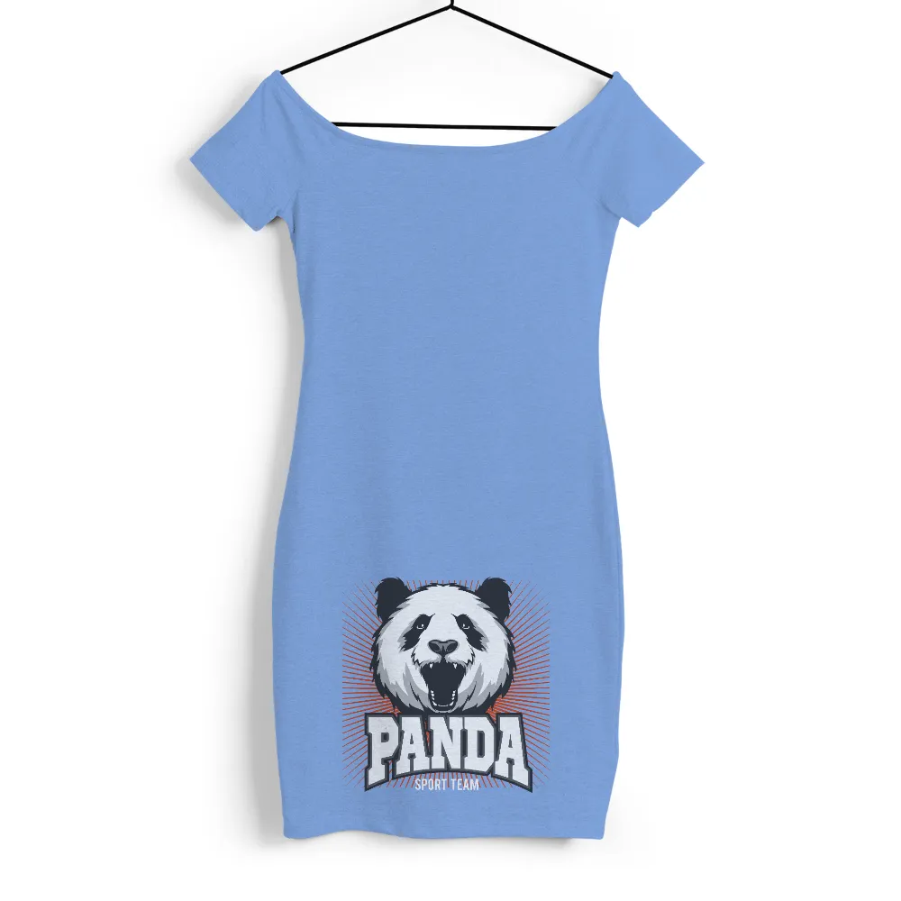 Shirts Graphic Tees: Roaring Panda Sport Team Emblem|team spirit nba t shirt