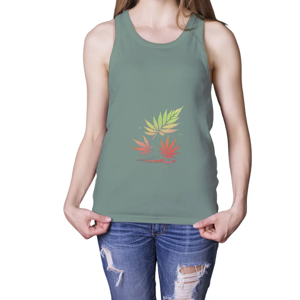 T-Shirt Printing: Maple Leaves - Symbolizing Life's Journey|splatoon harmony shirt