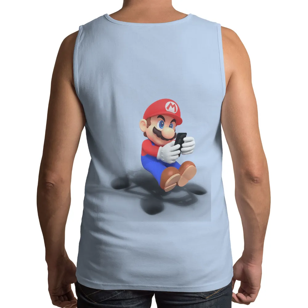 T-Shirts Custom: Mario Meets Modern Tech|mario valentines shirt