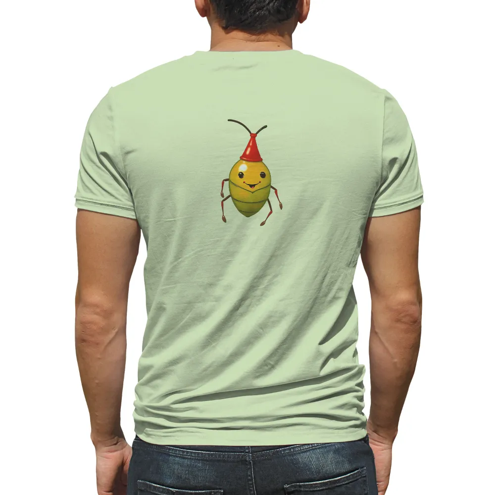 T-Shirts Pattern: Cheerful Buzzy with Red Party Hat|banksy joy millward