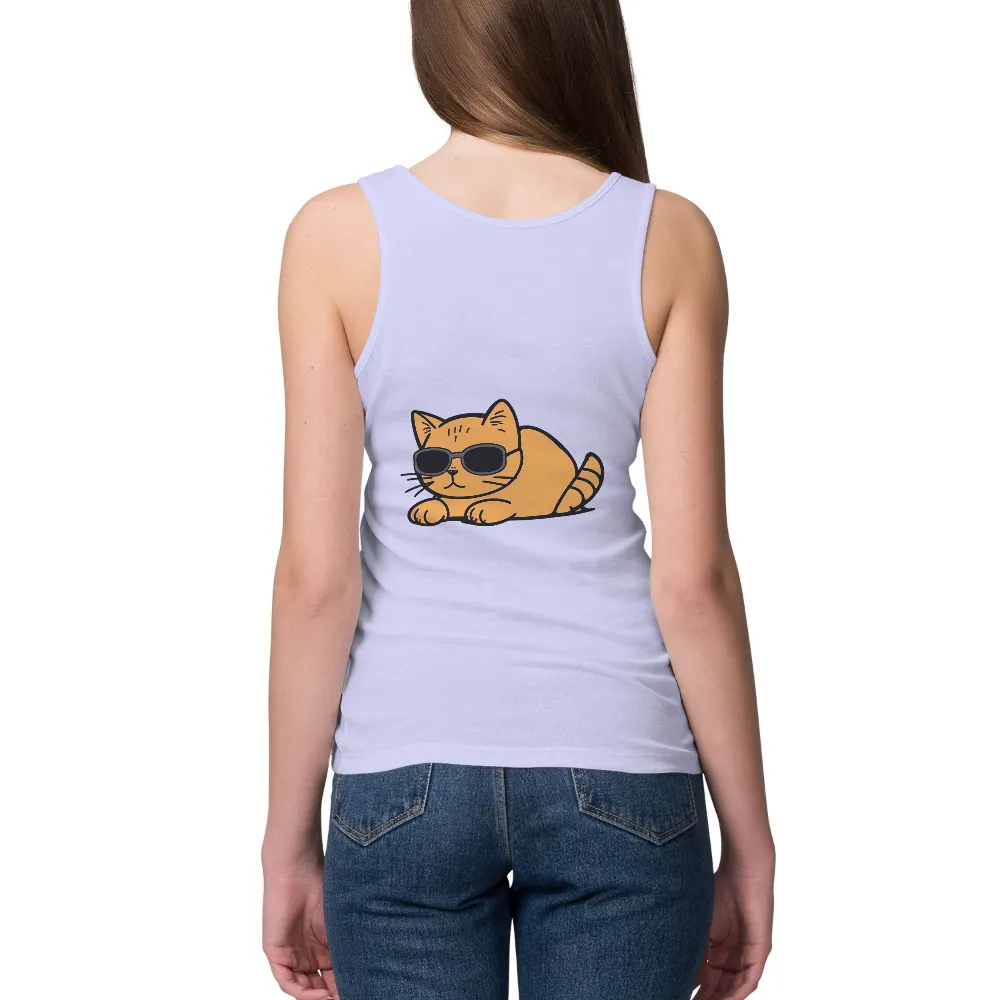 T-Shirt Printing: Cool Cat in Sunglasses - Urban Life Theme|orange darnell mooney jersey