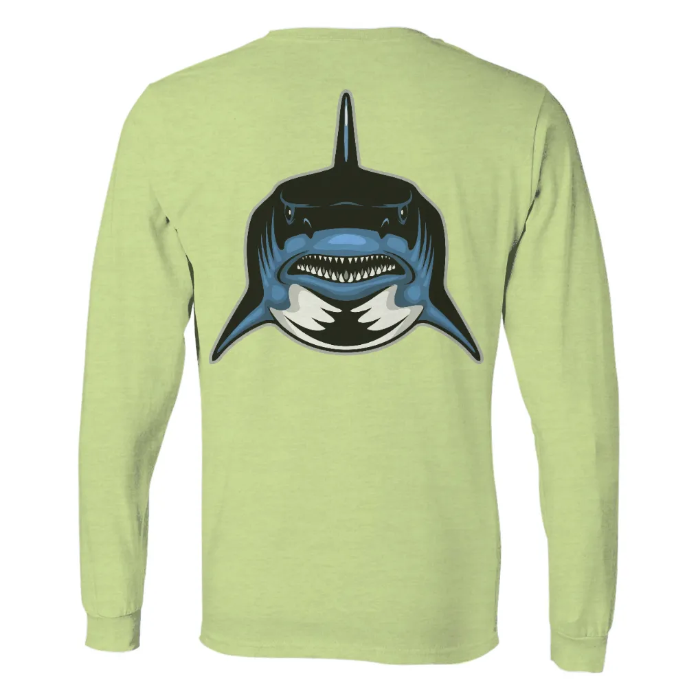 T-Shirt Printing: Mighty Shark - Power and Beauty in the Ocean|summer retro surf marine life printed casual tee