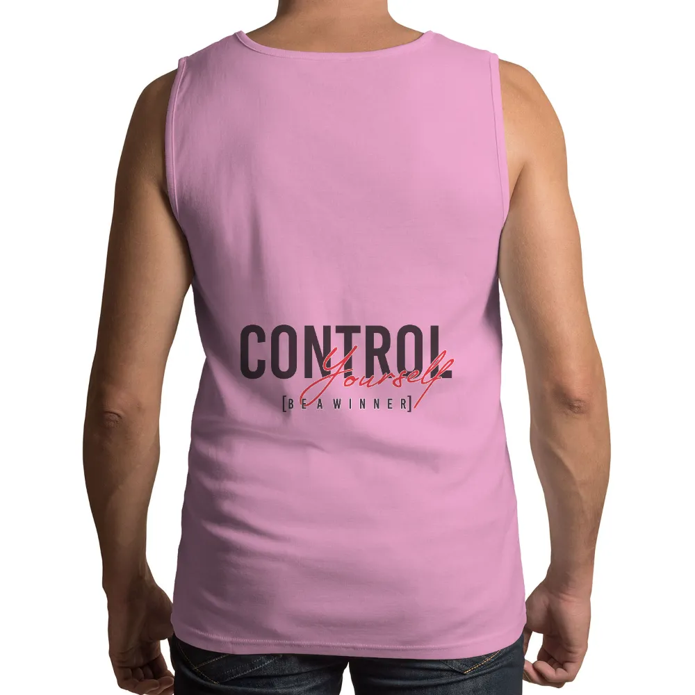 Graphic Tees: Control Yourself Be A Winner - Self-Control & Determination