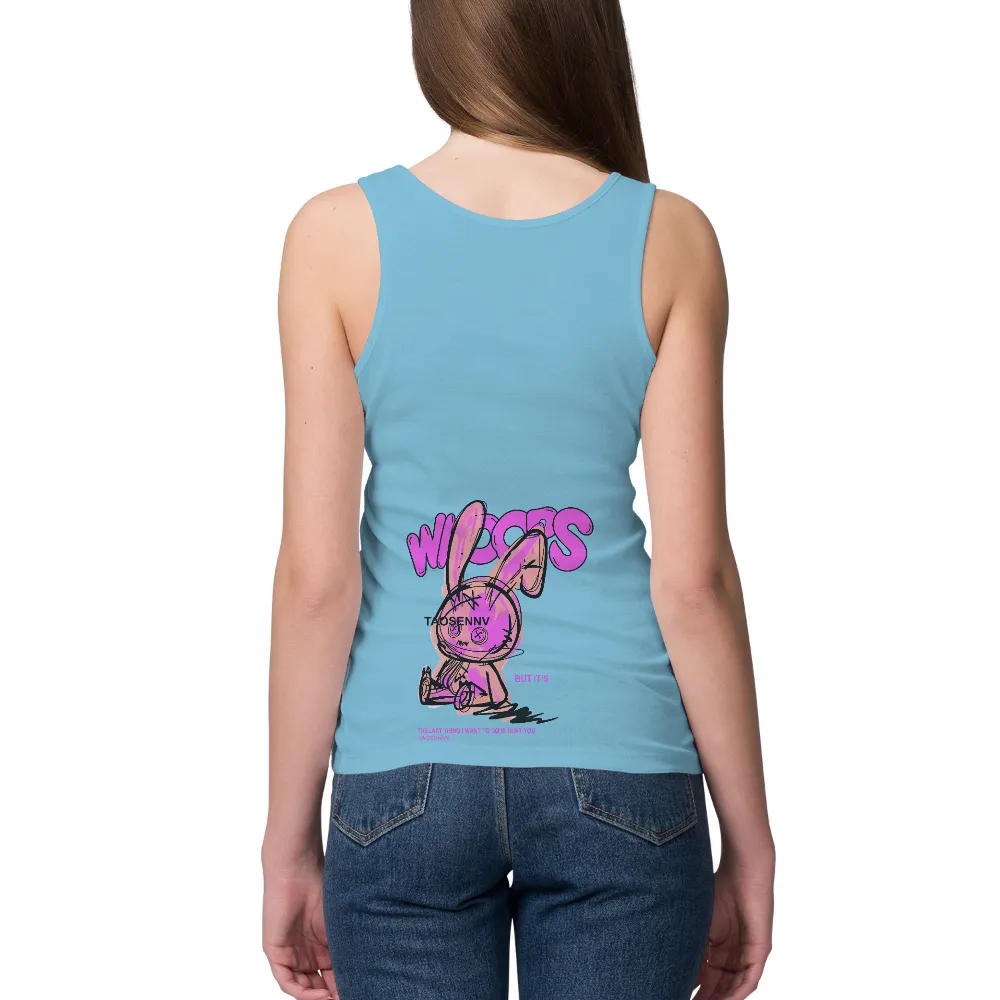 Graphic Tees: Pink Bunny - The Last Thing I Want to Do is Hurt You|vintage pop culture t shirts