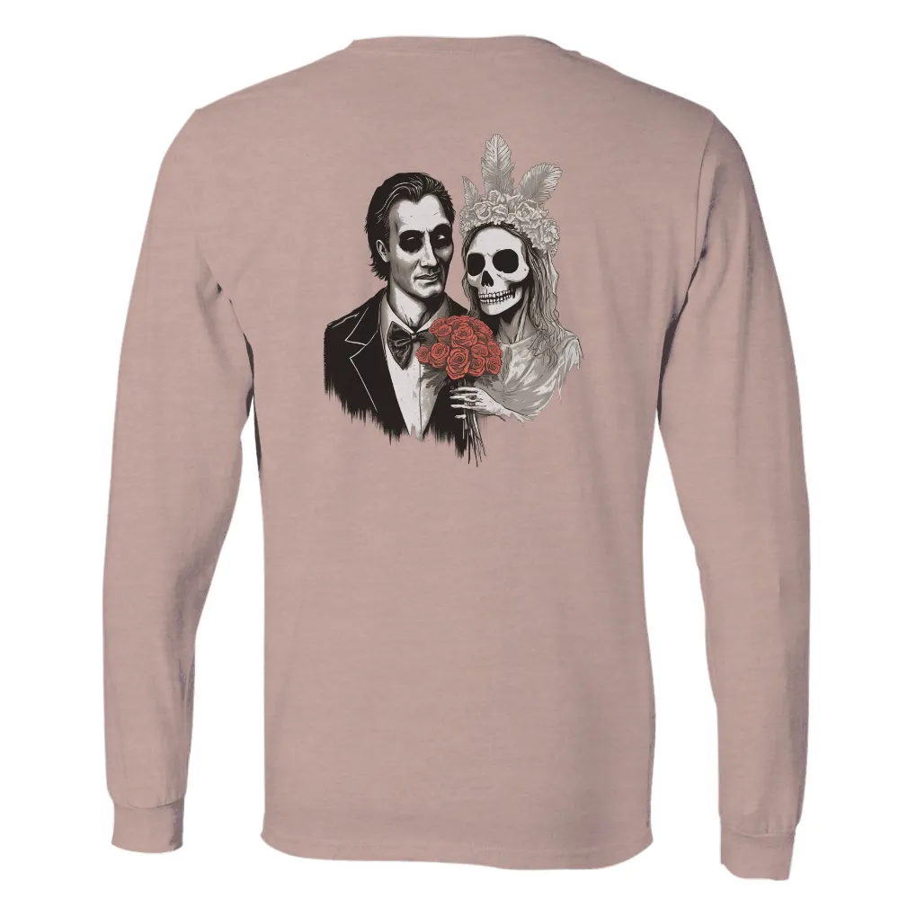 Eternal Romance: Skeleton Couple T-Shirt Printing|black roblox tuxedo t shirt